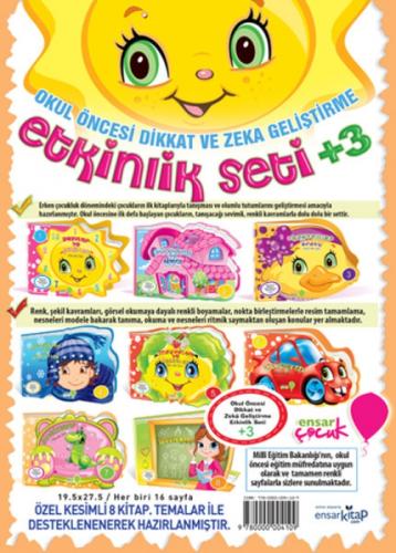 Okul Öncesi Dikkat ve Zeka Geliştirme Etkinlik Seti +3 (8 Kitap Takım)  Frontansicht 1
