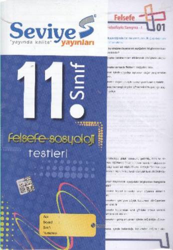 11. Sınıf Felsefe - Sosyoloji Yaprak Test  Frontansicht 1