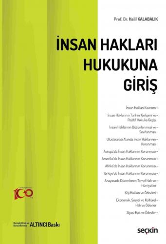 İnsan Hakları Hukukuna Giriş  Frontansicht 1