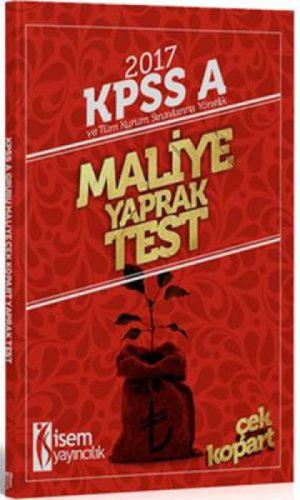 2017 KPSS A Grubu Maliye Çek Kopart Yaprak Test  Frontansicht 1