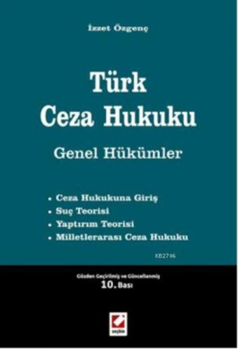 Türk Ceza Hukuku Genel Hükümler  Frontansicht 1
