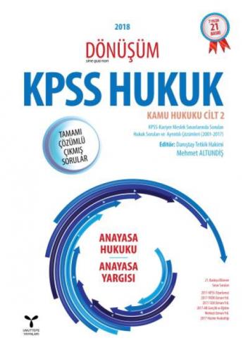 2018 Dönüşüm KPSS Hukuk - Kamu Hukuku Cilt 2  Frontansicht 1