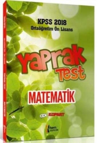 2018 KPSS Ortaöğretim Ön Lisans Matematik Çek Kopar Yaprak Test  Frontansicht 1