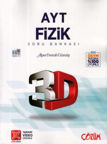Çözüm Yayınları AYT Fizik Soru Bankası 3D Çözüm  Frontansicht 1
