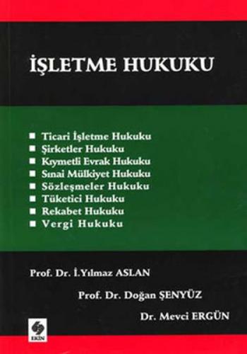 İşletme Hukuku  Frontansicht 1