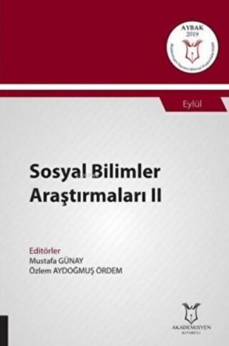 Sosyal Bilimler Araştırmaları II;(Aybak 2019 Eylül)  Frontansicht 1