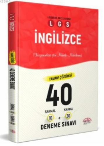 Editör Yayınları 8. Sınıf LGS İngilizce Tamamı Çözümlü 40 Branş Denemesi Editör  Frontansicht 1