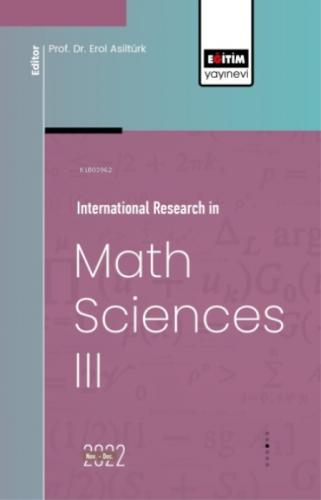 International Research in Math Sciences - 3  Frontansicht 1