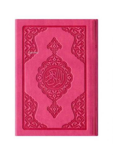 Büyük Cep Boy Termo Deri Kuran-ı Kerim (Pembe, Mühürlü)  Frontansicht 1