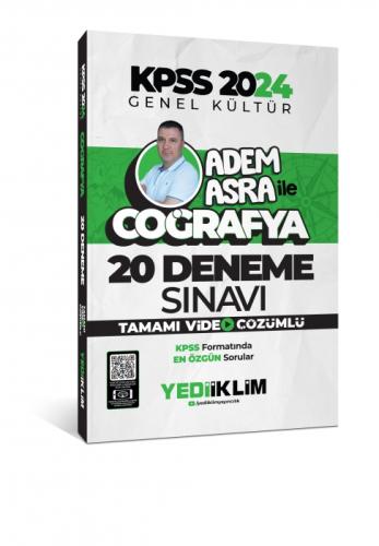Yediiklim Yayınları KPSS Genel Kültür Adem Asra ile Coğrafya Tamamı Video Çözümlü 20 Deneme Sınavı  Frontansicht 1