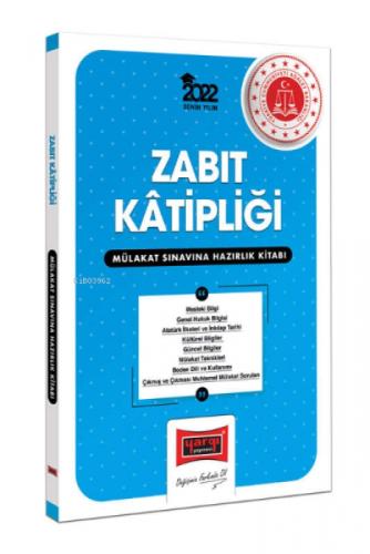 2022 Zabıt Kâtipliği Mülakat Sınavına Hazırlık Kitabı  Frontansicht 1