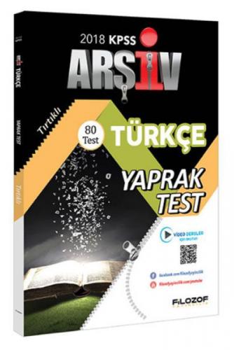 2018 KPSS Türkçe Çek Kopar 80 Yaprak Test Video Destekli  Frontansicht 1