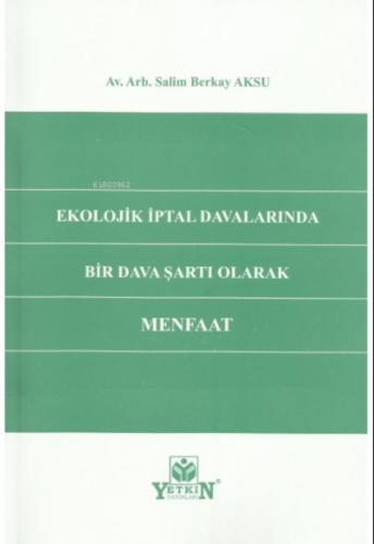Bir Dava Şartı Olarak Menfaat  Frontansicht 1