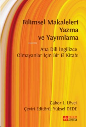 Bilimsel Makaleleri Yazma Ve Yayımlama Ana Dili İngilizce Olmayanlar İçin Bir El Kitabı  Frontansicht 1
