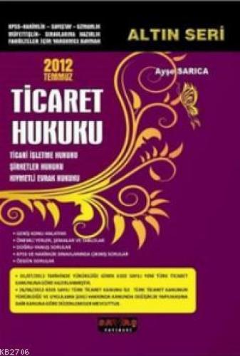 Ticaret Hukuku - Altın Seri  Frontansicht 1
