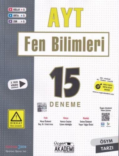 AYT Fen Bilimleri 15'li Deneme  Frontansicht 1