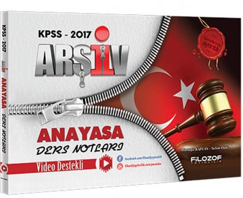 2017 KPSS Arşiv Anayasa Video Ders Notları  Frontansicht 1