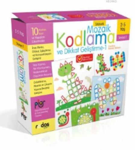 Stickerli Mozaik Kodlama ve Dikkat Geliştirme - Seviye 1 (2-5 Yaş)  Frontansicht 1