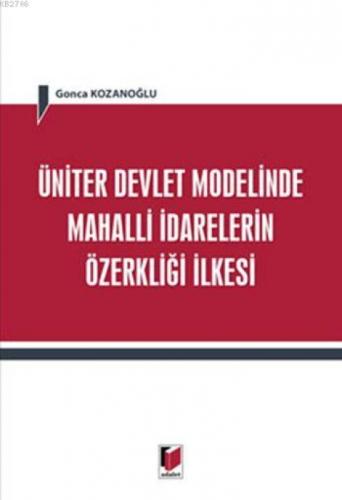 Üniter Devlet Modelinde Mahalli İdarelerin Özerkliği İlkesi  Frontansicht 1