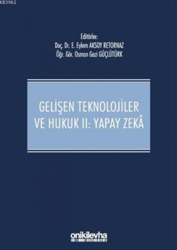 Gelişen Teknolojiler ve Hukuk 2: Yapay Zeka Ciltli  Frontansicht 1