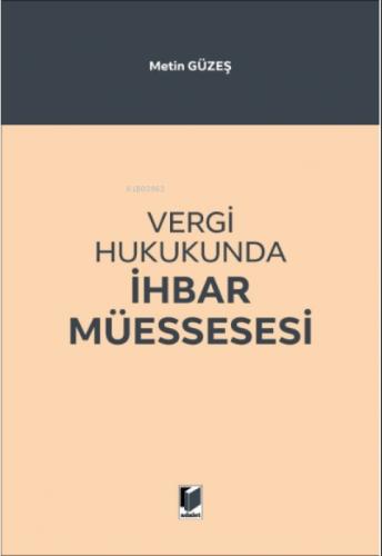 Vergi Hukukunda İhbar Müessesesi  Frontansicht 1
