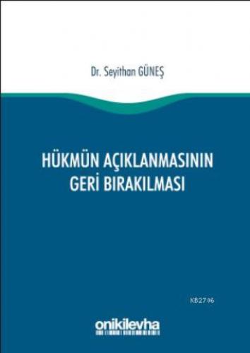 Hükmün Açıklanmasının Geri Bırakılması  Frontansicht 1