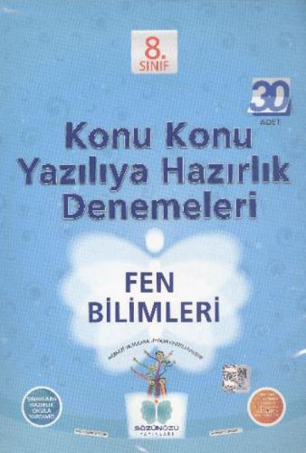 8. Sınıf Fen Bilimleri Konu Konu Yazılıya Hazırlık Denemeleri (30 Adet)  Frontansicht 1