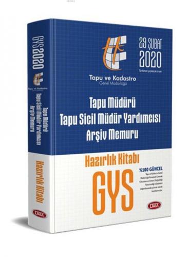 Data Yayınları GYS Tapu Müdürü Tapu Sicil Müdür Yardımcısı Arşiv Memuru Hazırlık Kitabı  Frontansicht 1