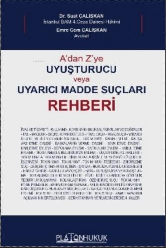 A'dan Z'ye Uyuşturucu veya Uyarıcı Madde Suçları Rehberi (Ciltli)  Frontansicht 1