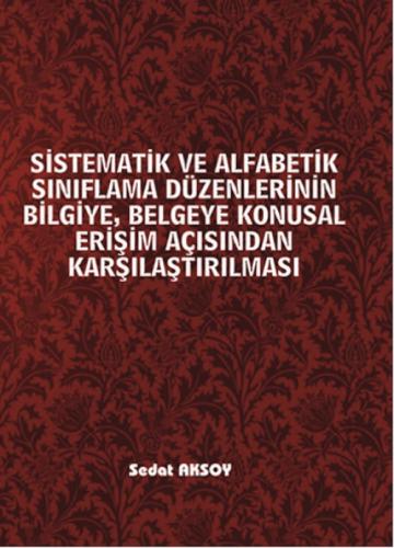 Sistematik ve Alfabetik Sınıflama Düzenlerinin Bilgiye,  Frontansicht 1