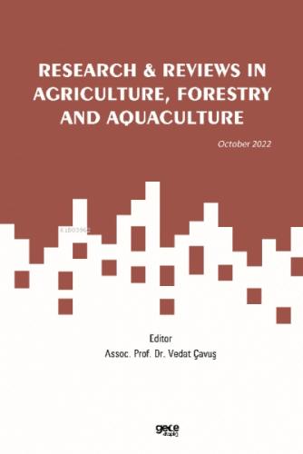 Research & Reviews in Agriculture, Forestry and Aquaculture ;October 2022  Frontansicht 1