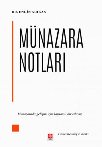 Münazara Notları Engin Arıkan  Frontansicht 1
