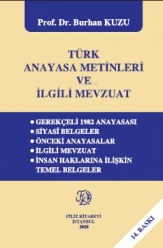 Türk Anayasa Metinleri Ve İlgili Mevzuat  Frontansicht 1
