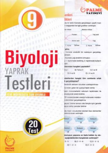 9. Sınıf Biyoloji Yaprak Testleri Yeni Müfredata Tam Uyumlu  Frontansicht 1
