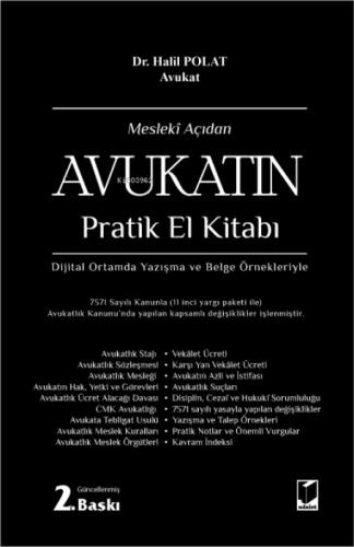 Mesleki Açıdan Avukatın Pratik El Kitabı (Ciltli)  Frontansicht 1