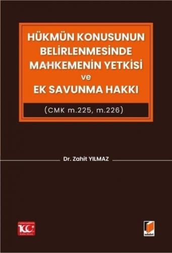 Hükmün Konusunun Belirlenmesinde Mahkemenin Yetkisi ve Ek Savunma Hakkı  Frontansicht 1