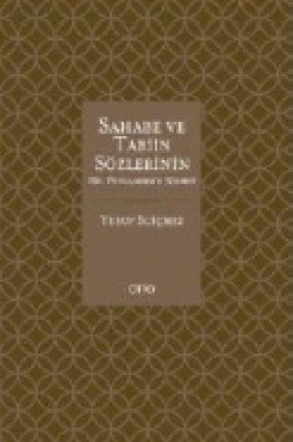 Sahabe ve Tabiin Sözlerinin Hz. Peygamber'e Nispeti  Frontansicht 1