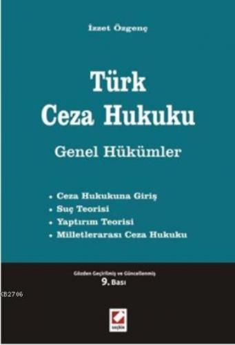 Türk Ceza Hukuku Genel Hükümler  Frontansicht 1