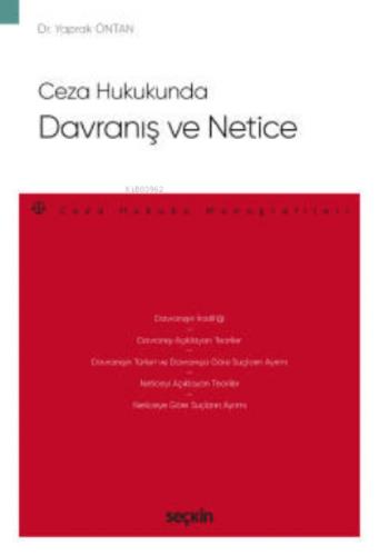 Ceza Hukukunda Davranış ve Netice  Frontansicht 1