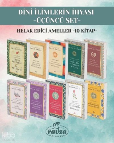 Dini İlimlerin İhyası  - Üçüncü Set ;Helak Edici Ameller (10 kitap)  Frontansicht 1
