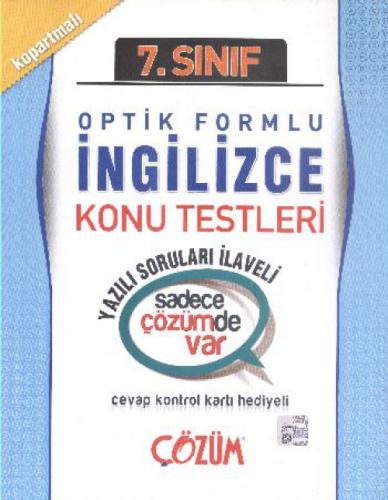 7. Sınıf İngilizce Konu Testi  Frontansicht 1