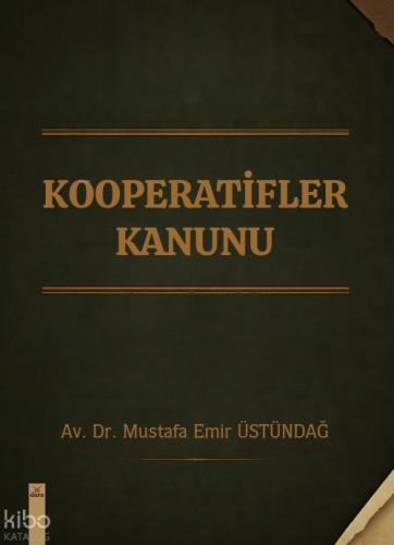 Kooperatifler Kanunu  Frontansicht 1