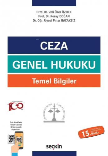 Ceza Genel Hukuku Temel Bilgiler  Frontansicht 1
