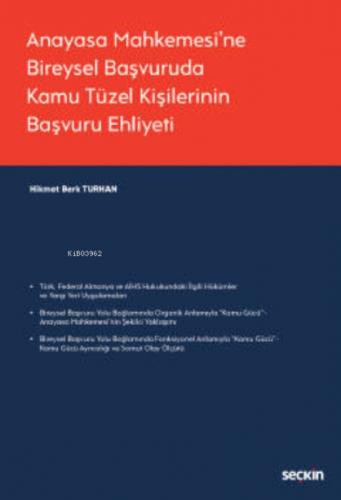 Anayasa Mahkemesi'ne Bireysel Başvuruda Kamu Tüzel Kişilerinin Başvuru Ehliyeti  Frontansicht 1