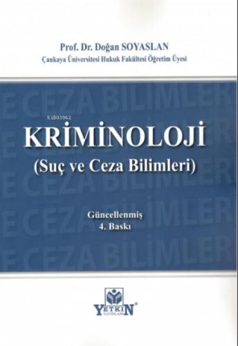 Kriminoloji ;(Suç ve Ceza Bilimleri)  Frontansicht 1