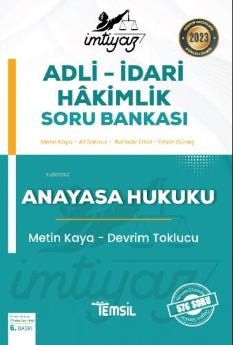 İmtiyaz Adli İdari Hakimlik Soru Bankası Anayasa Hukuku  Frontansicht 1