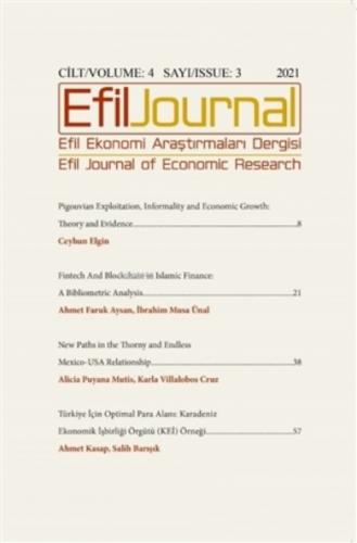 Efil Ekonomi Araştırmaları Dergisi  Frontansicht 1