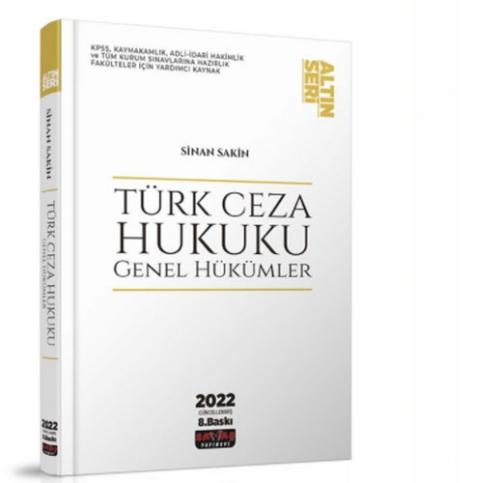Türk Ceza Hukuku Genel Hükümler  Frontansicht 1