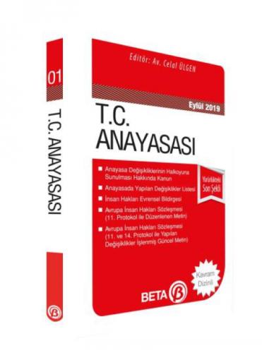 T.C. Anayasası Eylül 2019  Frontansicht 1