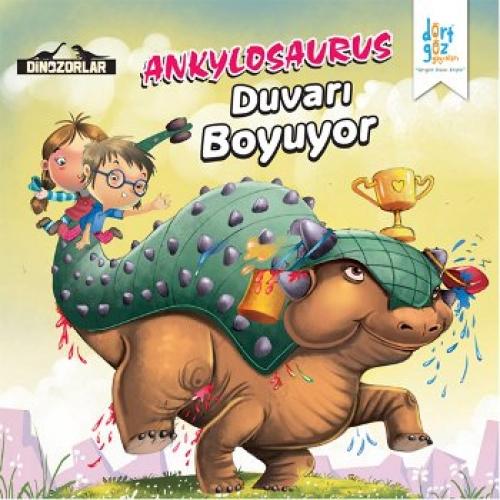 Dinozorlar - Ankylosaurus Duvarı Boyuyor  Frontansicht 1